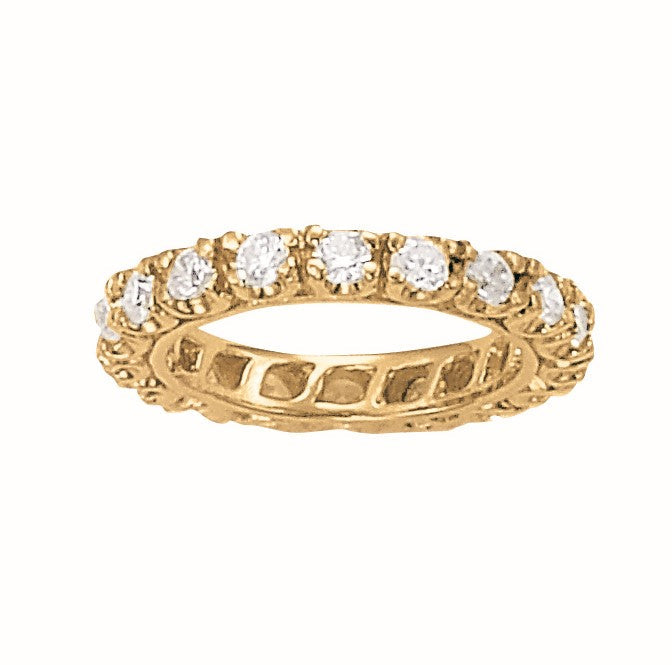 Color Full Eternity Ring in 10K/14K gold and platinum with certified lab-grown or natural diamonds