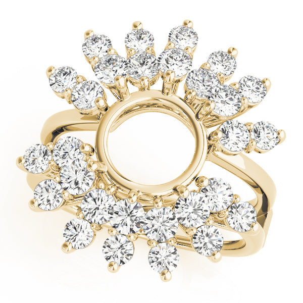 Wraps & Inserts Half Eternity Ring in 10K/14K gold and platinum with certified lab-grown or natural diamonds