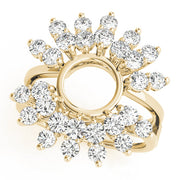 Wraps & Inserts Half Eternity Ring in 10K/14K gold and platinum with certified lab-grown or natural diamonds