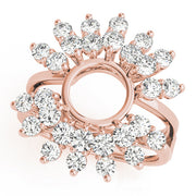 Wraps & Inserts Half Eternity Ring in Gold & Platinum
