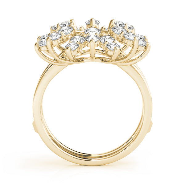 Wraps & Inserts Half Eternity Ring in Gold & Platinum