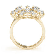 Wraps & Inserts Half Eternity Ring in Gold & Platinum