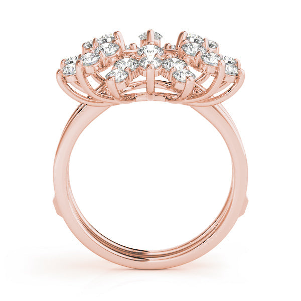 Wraps & Inserts Half Eternity Ring in Gold & Platinum