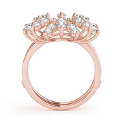 Wraps & Inserts Half Eternity Ring in Gold & Platinum