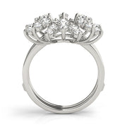 Wraps & Inserts Half Eternity Ring in Gold & Platinum