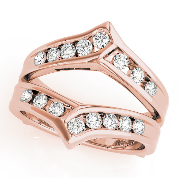 Channel Set Wraps & Inserts Half Eternity Ring in Gold & Platinum