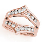 Channel Set Wraps & Inserts Half Eternity Ring in Gold & Platinum