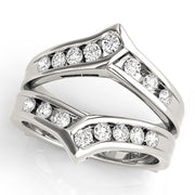 Channel Set Wraps & Inserts Half Eternity Ring in Gold & Platinum