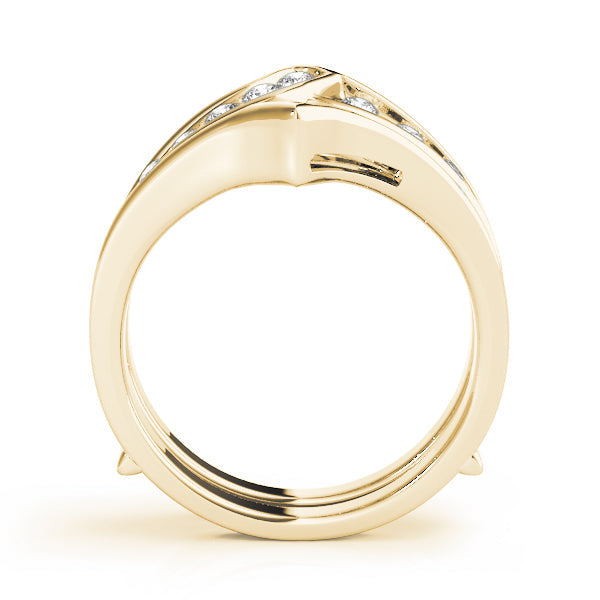 Channel Set Wraps & Inserts Half Eternity Ring in Gold & Platinum