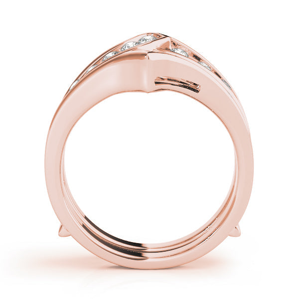 Channel Set Wraps & Inserts Half Eternity Ring in Gold & Platinum