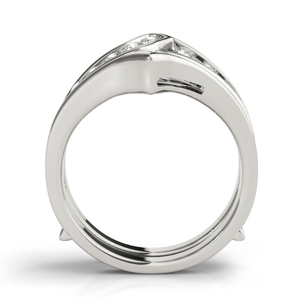 Channel Set Wraps & Inserts Half Eternity Ring in Gold & Platinum
