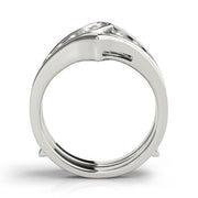 Channel Set Wraps & Inserts Half Eternity Ring in Gold & Platinum