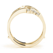 Engagement Wrap Half Eternity Ring in Gold & Platinum