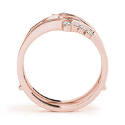 Engagement Wrap Half Eternity Ring in Gold & Platinum