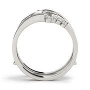Engagement Wrap Half Eternity Ring in Gold & Platinum