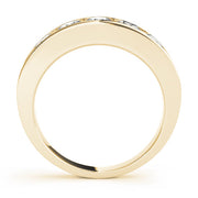 Channel Set Half Eternity Ring in Gold & Platinum