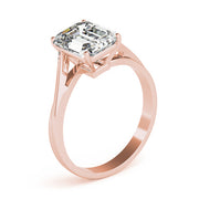 Iconic Color Rings Emerald Diamond Engagement Ring in 10K/14K gold and platinum with certified lab-grown or natural diamonds
