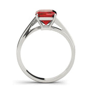 Iconic Color Rings Emerald Diamond Engagement Ring in 10K/14K gold and platinum with certified lab-grown or natural diamonds