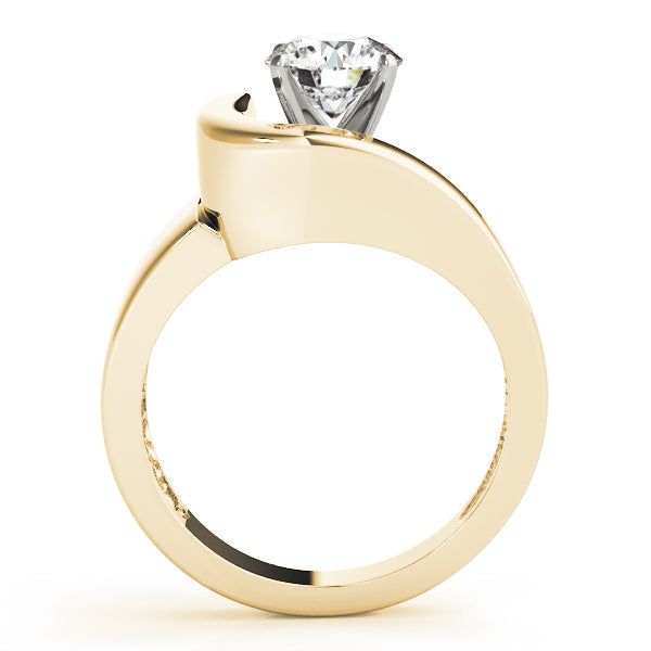 Signature Solitaires Any Shape Round Diamond Engagement Ring in 10K/14K gold and platinum with certified lab-grown or natural diamonds