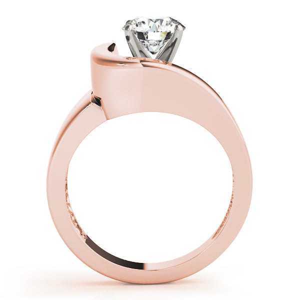 Signature Solitaires Any Shape Round Diamond Engagement Ring in 10K/14K gold and platinum with certified lab-grown or natural diamonds