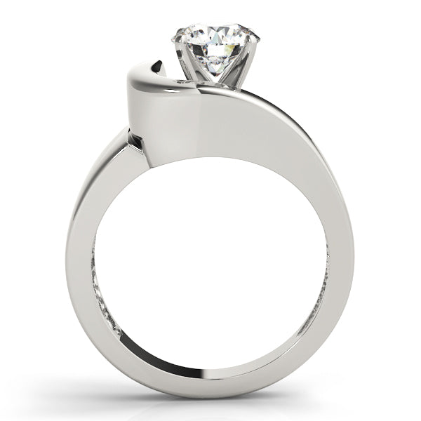 Signature Solitaires Any Shape Round Diamond Engagement Ring in 10K/14K gold and platinum with certified lab-grown or natural diamonds