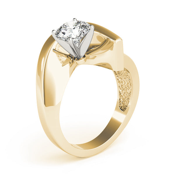 Signature Solitaires Any Shape Round Diamond Engagement Ring in 10K/14K gold and platinum with certified lab-grown or natural diamonds