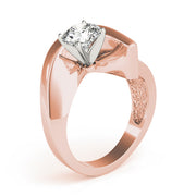 Signature Solitaires Any Shape Round Diamond Engagement Ring in 10K/14K gold and platinum with certified lab-grown or natural diamonds