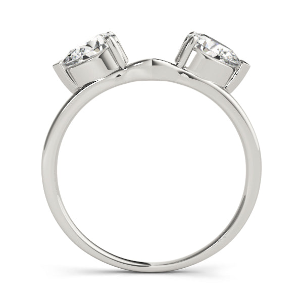 Pear Wraps & Inserts Half Eternity Ring in Gold & Platinum