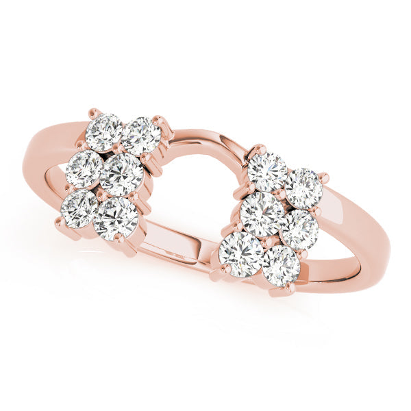 Timeless Half Round Diamond Gold Half Eternity Ring in Gold & Platinum