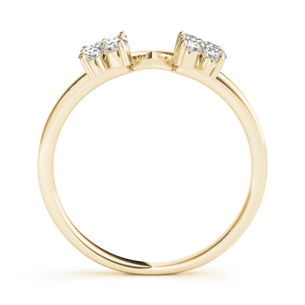 Timeless Half Round Diamond Gold Half Eternity Ring in Gold & Platinum