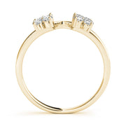 Timeless Half Round Diamond Gold Half Eternity Ring in Gold & Platinum