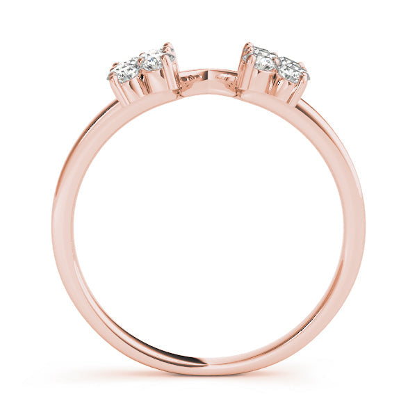 Timeless Half Round Diamond Gold Half Eternity Ring in Gold & Platinum