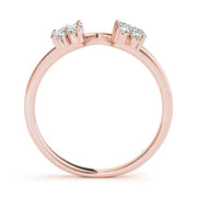Timeless Half Round Diamond Gold Half Eternity Ring in Gold & Platinum