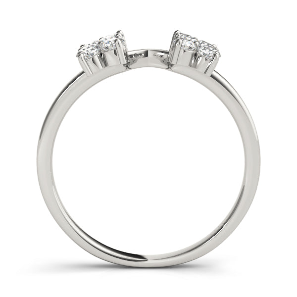 Timeless Half Round Diamond Gold Half Eternity Ring in Gold & Platinum