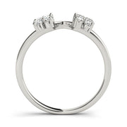 Timeless Half Round Diamond Gold Half Eternity Ring in Gold & Platinum