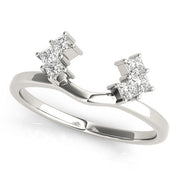 Wraps & Inserts Half Eternity Ring in Gold & Platinum