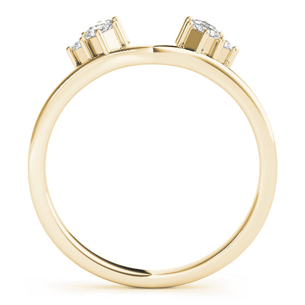Wraps & Inserts Half Eternity Ring in Gold & Platinum