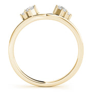 Wraps & Inserts Half Eternity Ring in Gold & Platinum
