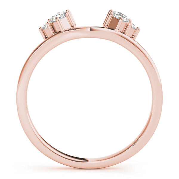 Wraps & Inserts Half Eternity Ring in Gold & Platinum