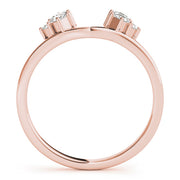 Wraps & Inserts Half Eternity Ring in Gold & Platinum