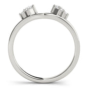 Wraps & Inserts Half Eternity Ring in Gold & Platinum