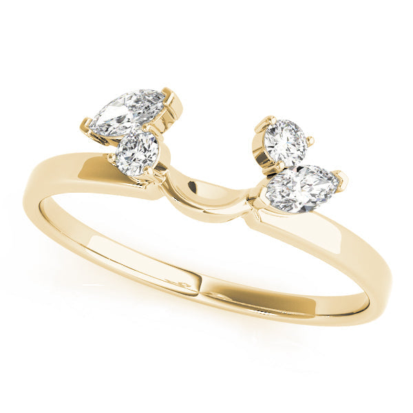 Wraps & Insert Half Eternity Ring in 10K/14K gold and platinum with certified lab-grown or natural diamonds