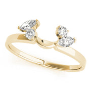 Wraps & Insert Half Eternity Ring in 10K/14K gold and platinum with certified lab-grown or natural diamonds