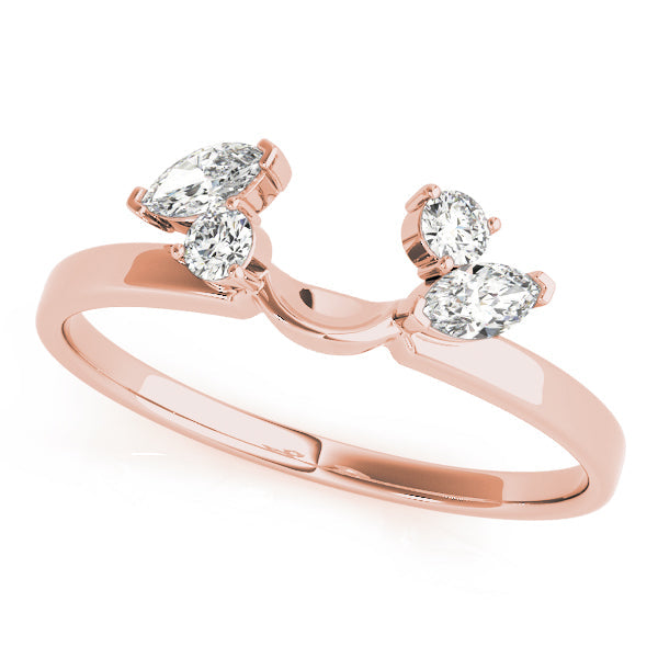 Wraps & Insert Half Eternity Ring in Gold & Platinum