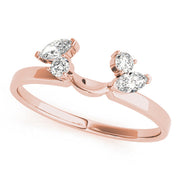 Wraps & Insert Half Eternity Ring in Gold & Platinum