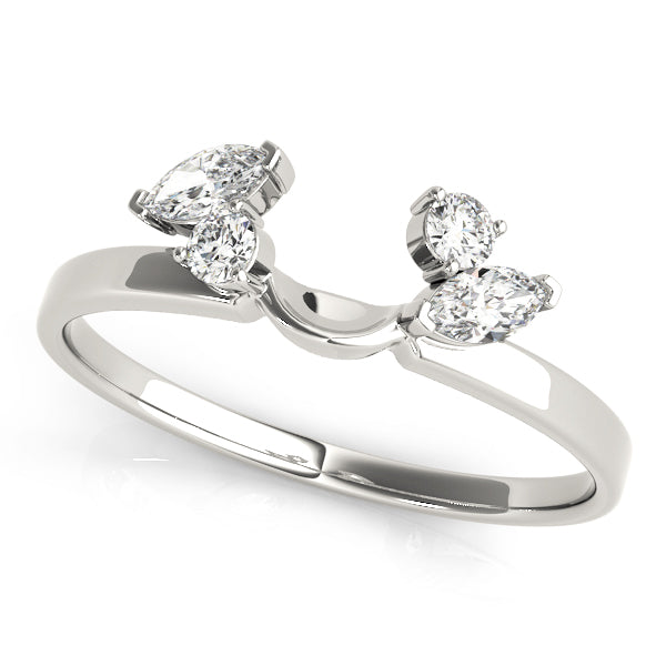 Wraps & Insert Half Eternity Ring in Gold & Platinum