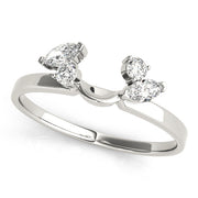 Wraps & Insert Half Eternity Ring in Gold & Platinum