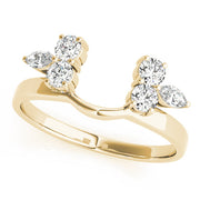 Wrap & Inserts Half Eternity Ring in 10K/14K gold and platinum with certified lab-grown or natural diamonds