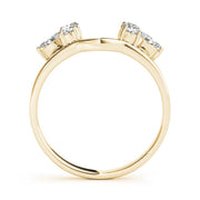 Wrap & Inserts Half Eternity Ring in Gold & Platinum