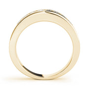 Channel Set Half Eternity Ring in Gold & Platinum